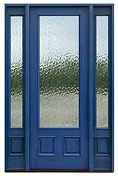 blue doors flemish glass