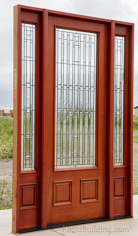 Exterior Mahogany Doors - PFC-252 Walnut Stained (543 x 930 Pixel)