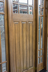 exterior mahogany prairie doors in 8'0"