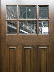 Prairie style doors in Mahogany