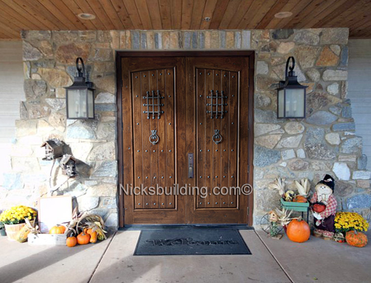 rustic double doors