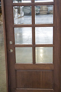 10 lite exterior door with clear beveled glass