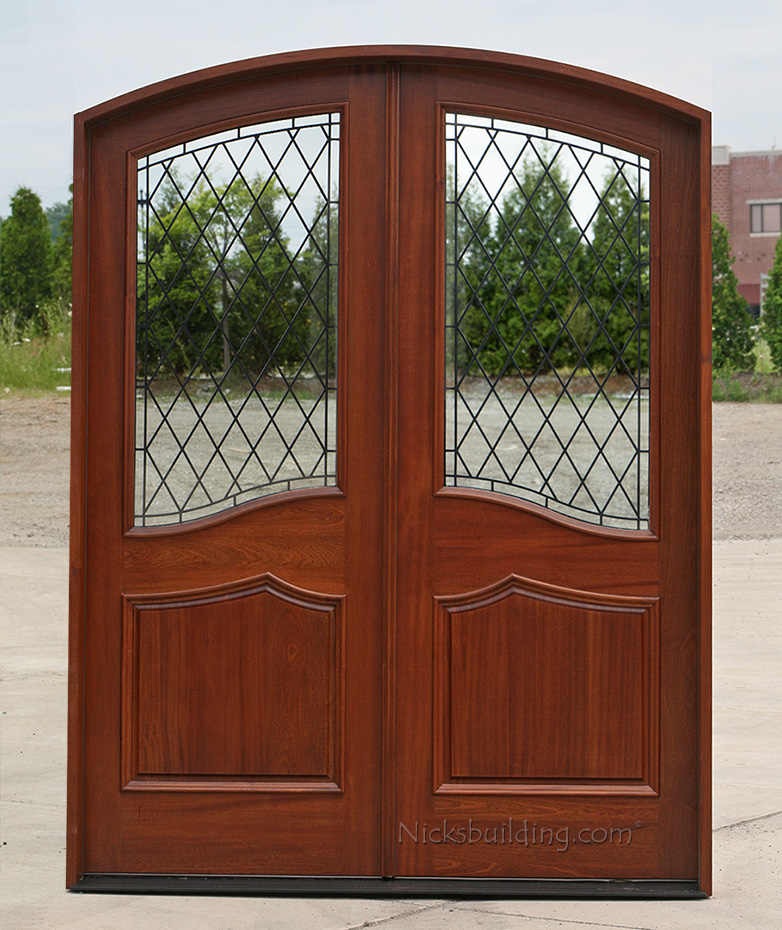 The Chalet Wrought Iron Arched Double Doors