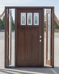 craftsman door venting sidelite opens