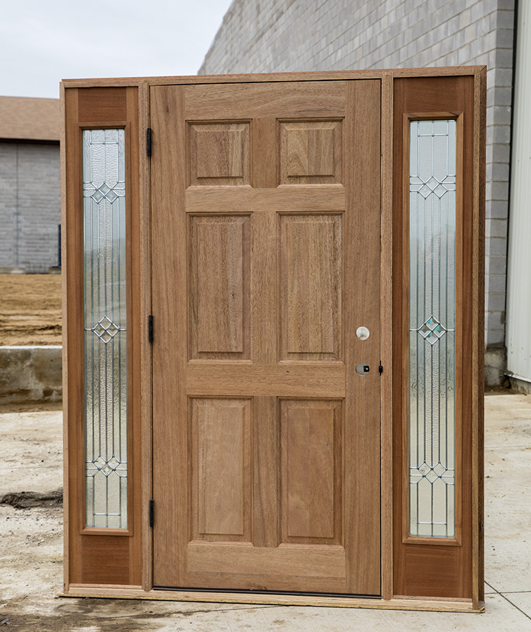 CL-74 Solid Mahogany Exterior 6 Panel Door