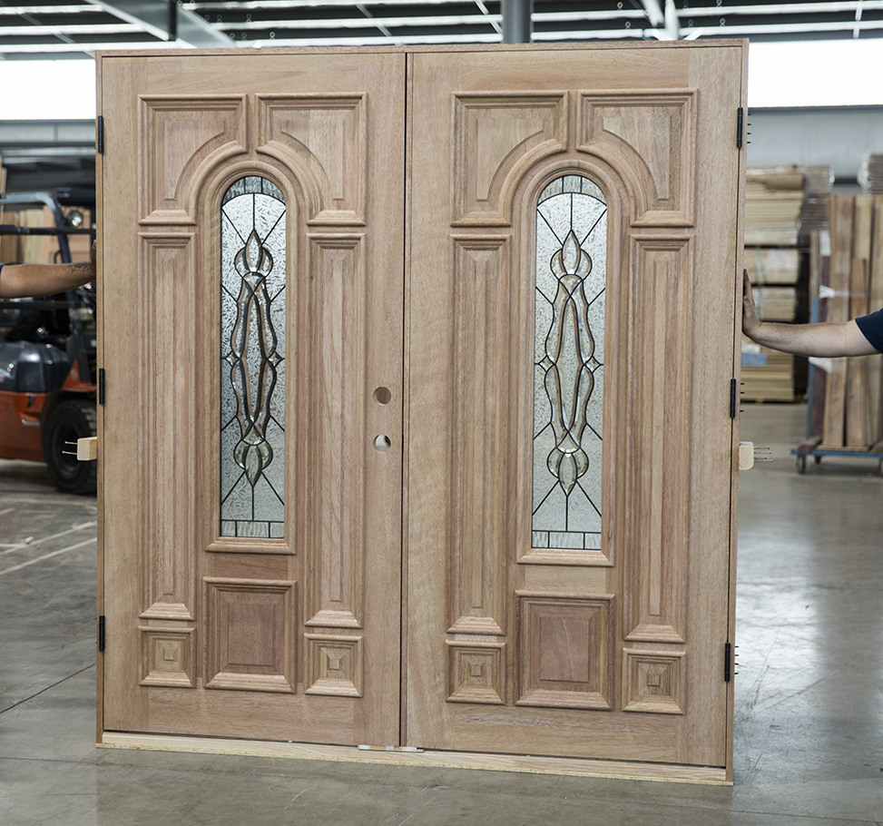 Mahogany Clearance Wood Double Doors