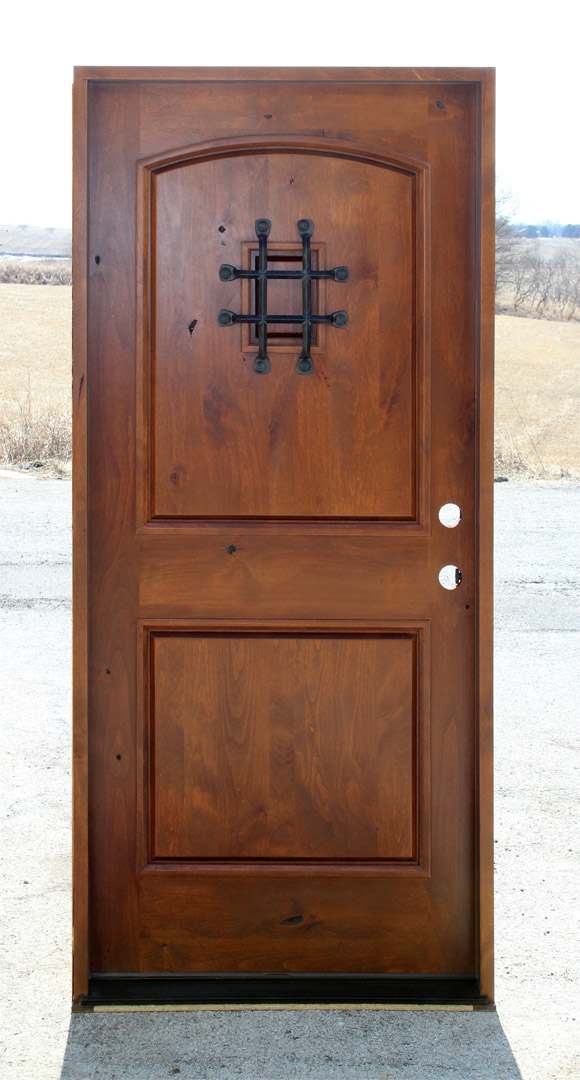 Arched 1 Panel Doors - Arch Top Knotty Alder Doors