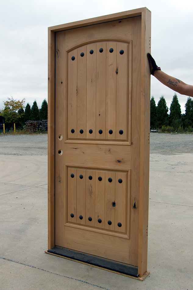 rustic wood door prehung