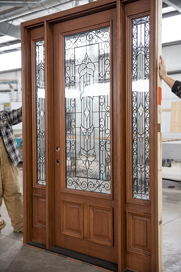 CL10 Mahogany Exterior Door Carmel Finish