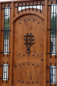 viking doors closeup view