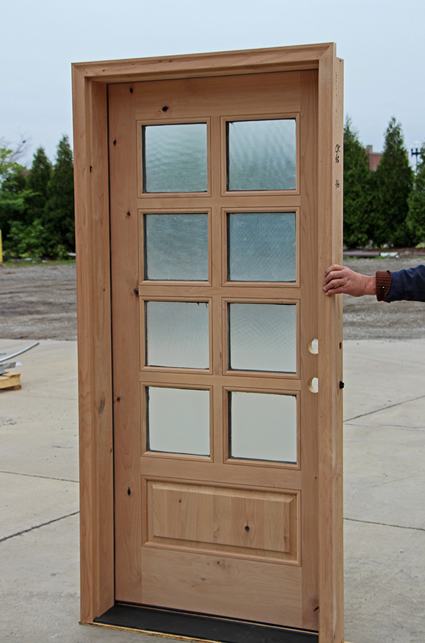 doors lite exterior door entry rustic knotty alder side order clearance