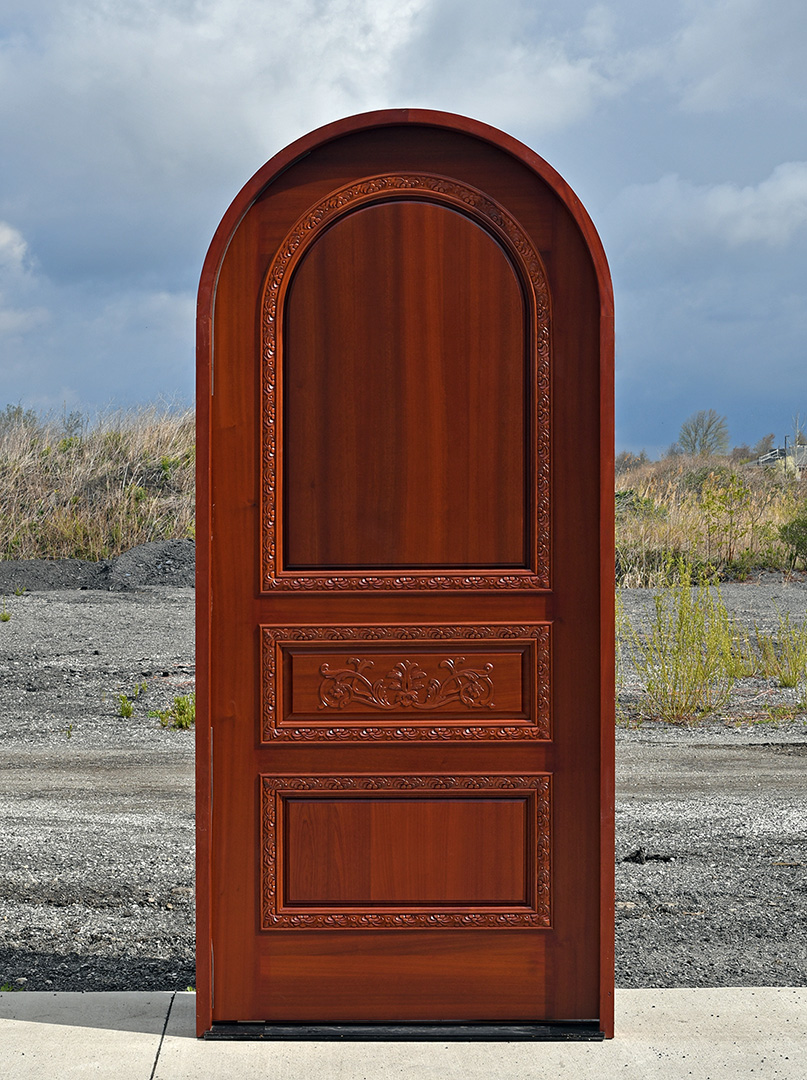 CL-136 ROUND TOP SAPELE DOOR