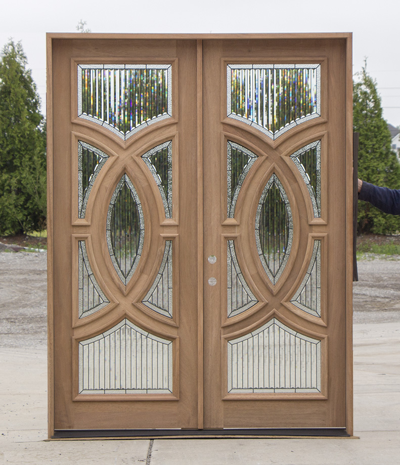 CL-141 Modern Glass Exterior Double Doors