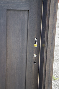 3 point lock on craftsman style door in clearance rack