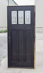 inside view of craftsman door on clearance rack