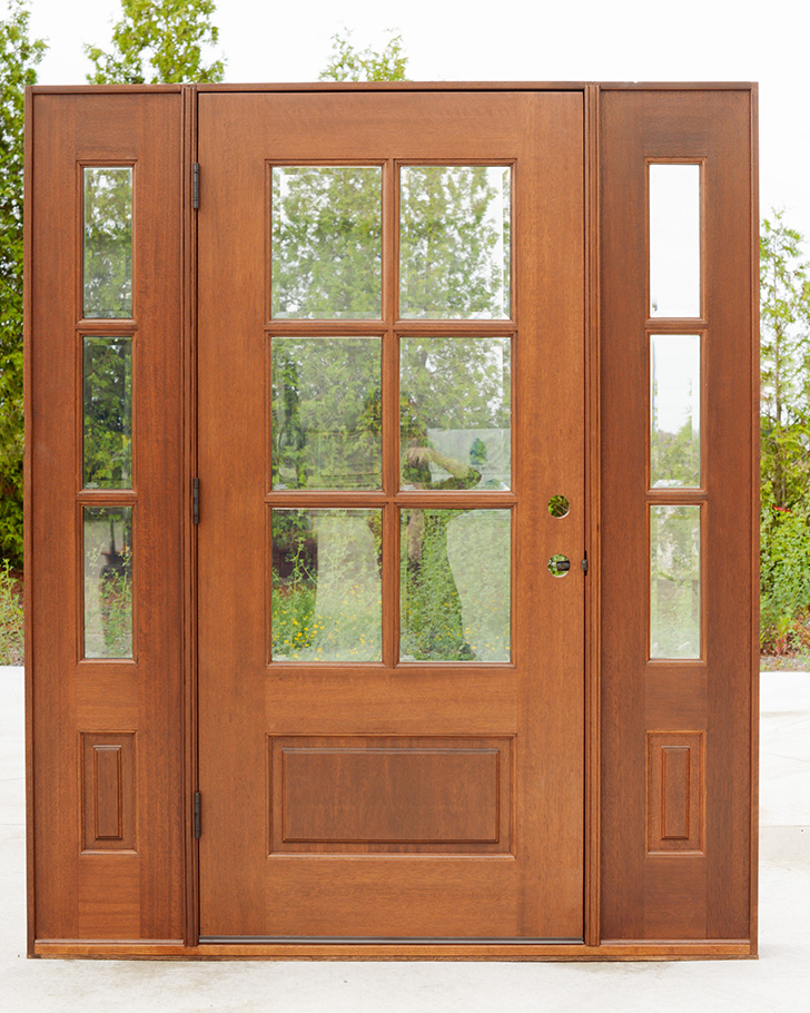 Affordable Mahogany Front Doors with Walnut Finish