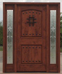 PFC-DOORS KNOTTY ALDER WITH SIERRA STYLE GLASS