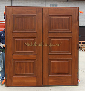 exterior copper doors shaker Mahogany inside