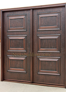 exterior copper doors shaker panels