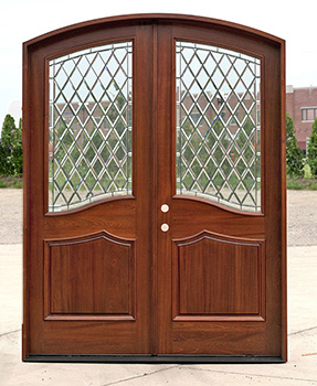 Chateau Door Arched Top Mahogany