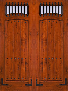 SW-64 Knotty ALder Rustic Double Doors
