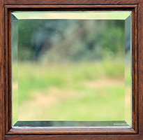 Clear Beveled Glass on Exterior Doors