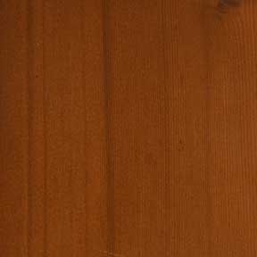 Cedar door stained with Golden Oak finish