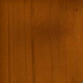 Cedar door stained with Natural finish