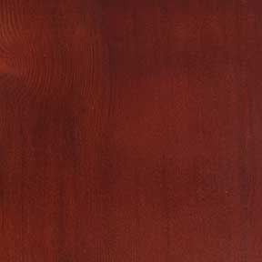 Cedar door stained with Red Oak finish