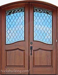 The Chateau Arched Top Exterior Double Doors