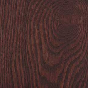 Interior red oak door stained with Johnson Cherry finish