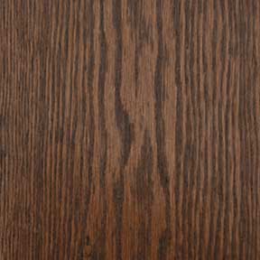 Interior red oak door stained with Special Walnut finish