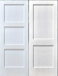 Primed solid-core Shaker interior door