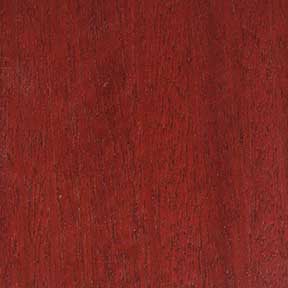Meranti door stained with Red Oak finish