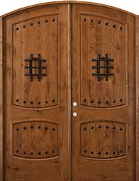 The Phoenix Rustic Double Arched Door