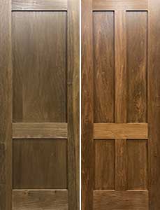 Poplar two-panel Shaker interior door