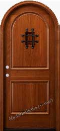 RT-2P V-Groove Arched Door with Speakeasy