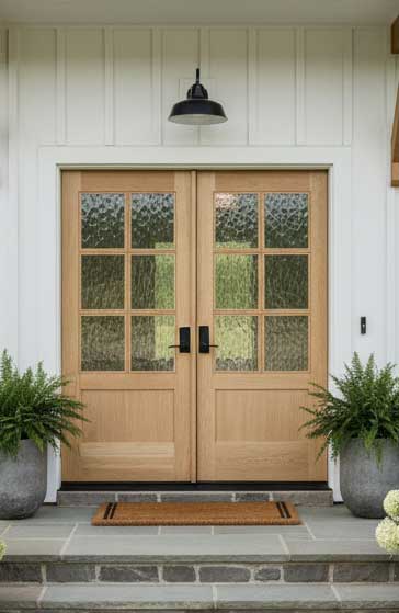 White Oak Exterior Doors