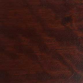 Brazilian Mahogany stained with Red Mahogany finish