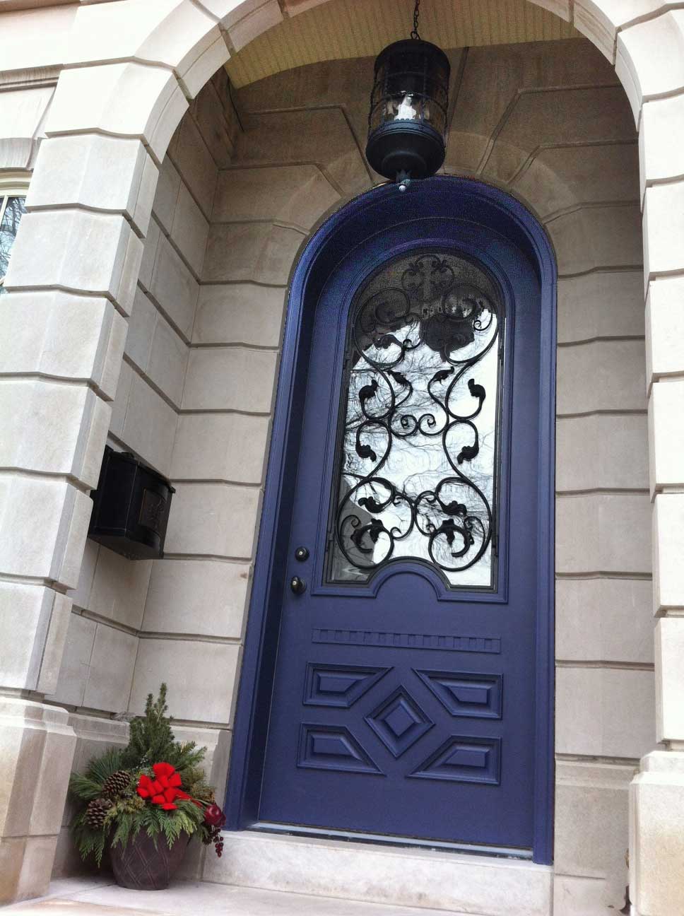 Custom exterior door installed