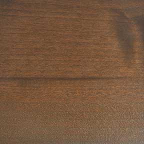 Exterior Knotty Alder stained with Dark Walnut finish