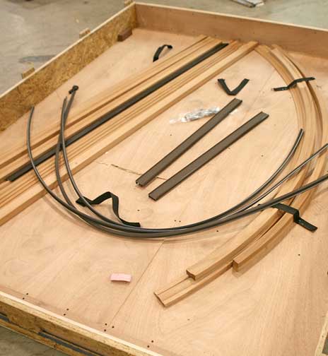 Door trim inventoried before shipping