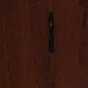 Exterior teak door stained with Johnson Cherry finish