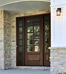 10-lite exterior mahogany door
