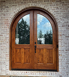 Double Arched Rustic Door