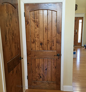 knotty lader interior closet doors