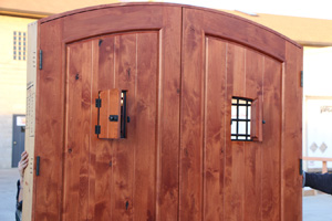 Arched Double Door speakeasy 