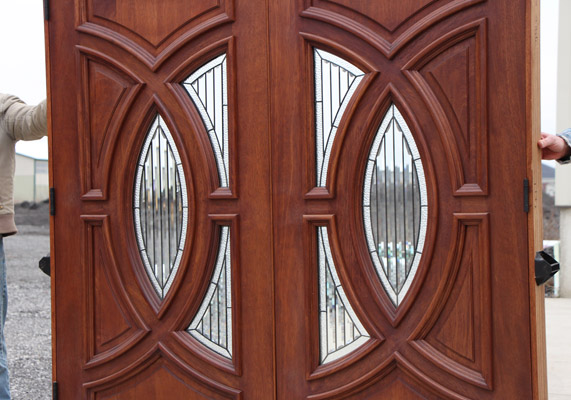 Double Doors GLass closeup