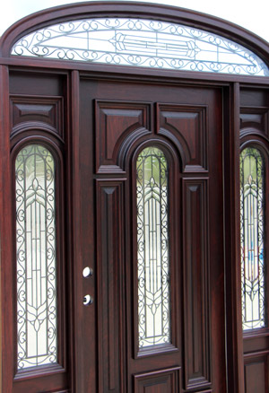 wrought iron door closeup