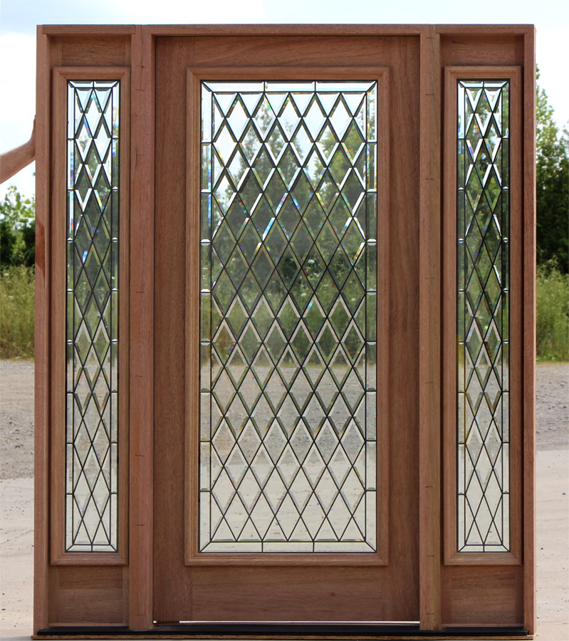 Full-lite Exterior Door with Sidelites